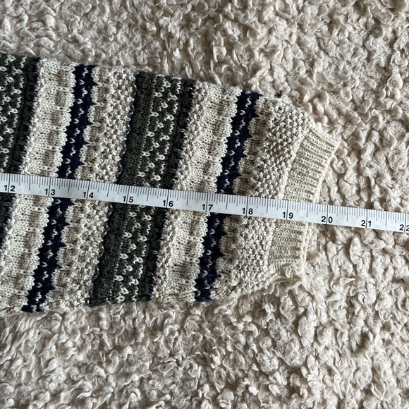 Reba Rose Vintage Striped Knit Button Up Cardigan Sweater Made In NY Size M - Picture 8 of 9